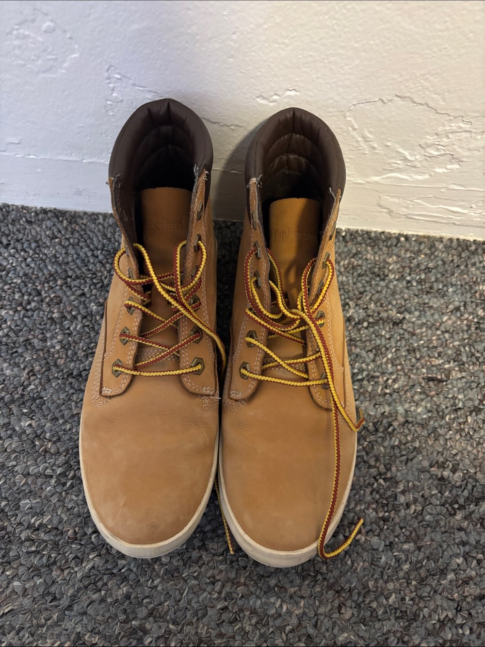 Timberland Wheat and Dark Brown Lace-Up Boots